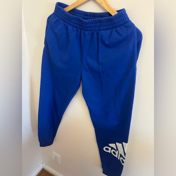 Adidas Blue Sweatpants with Elastic Waistband - Picture 3 of 6